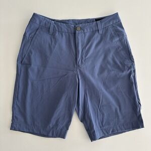 Lululemon Commission Golf Shorts Mens 30 Blue Water Drop 10 Inch Classic Fit